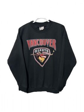 Vintage Vancouver Giants WHL Hockey King Fashions Crewneck Sweater Size Small